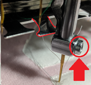 Machine Stopped with Needle Down (Clearing Z Bind) – MELCO